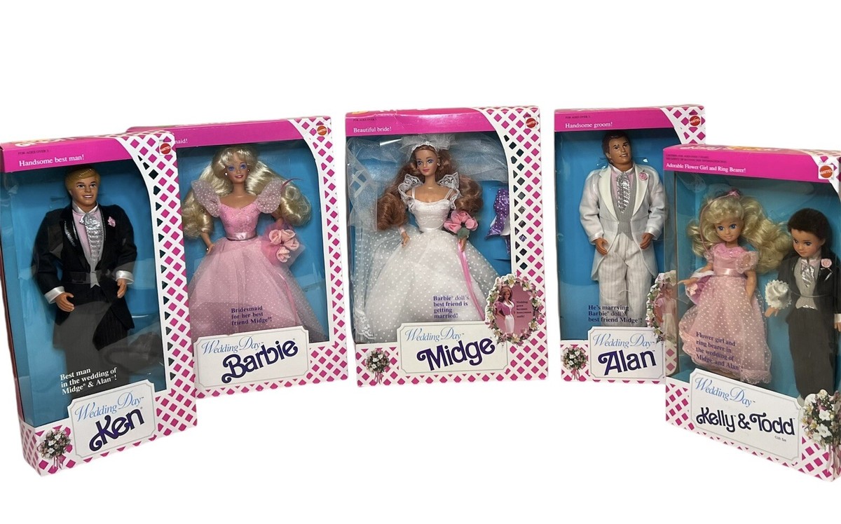 Barbie Mattel Midge Wedding day Party Lot NIB Vintage 1990 | eBay