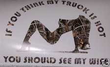Truck Hot Wife Camo Window Decal Fit F150 F250 F350 Ram Gmc Chevy Truck Hot Wife Camo Window Decal Fit F150 F250 F350 Ram Gmc Chevy