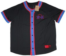 Nike Baseball Fashion Jersey Dri-FIT Embroidered Button Up Black Size L 90