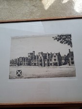  Large Wilfred  Crawford Appleby,  Etching.Trinity College  GLENALMOND.#15/75.