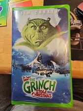 DR. SEUSS HOW THE GRINCH STOLE CHRISTMAS VHS CLAMSHELL JIM CARREY