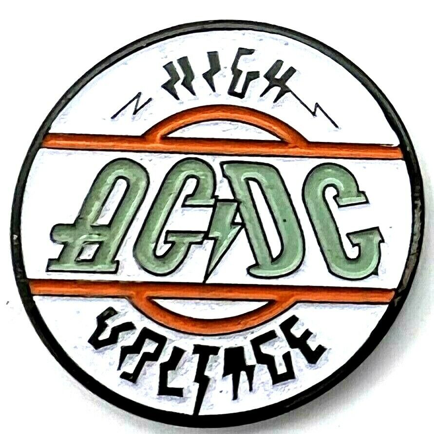 AC DC High Voltage Music Omaha Mall A surprise price is realized Pin Lapel Hat