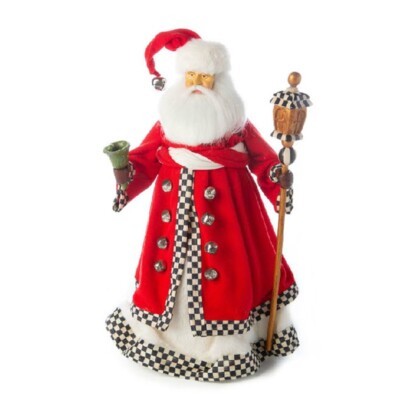 MACKENZIE CHILDS  LIGHT THE WAY  SANTA--- NEW IN BOX
