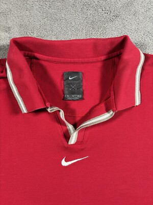 Nike Tiger Woods ポロシャツ タグ付き 90s ビンテージ XL VINTAGE Nike Tiger Woods Yin Yang Shirt Polo Mens XL Red Center