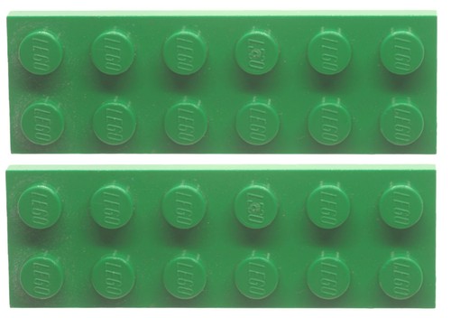 Lego Parte 3795 x 2 Placa 2 x 6. 2 por lote. Select Color - Imagen 14 de 45