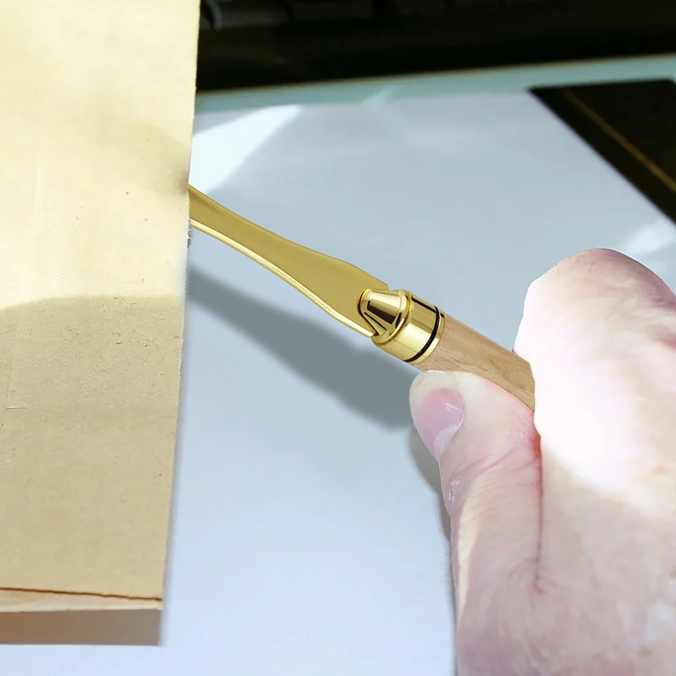 Wood Handle Letter Opener Cut Paper Knives Split File Envelopes Maple