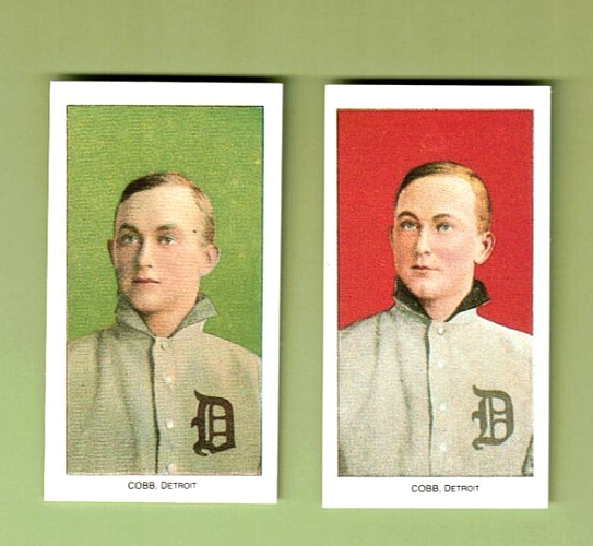 Ty Cobb T206 (1909-11) Red and Green Portraits 1988 CCC Quality Reprints A392