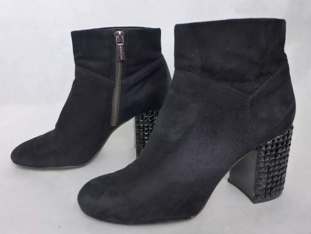 MICHAEL Michael Kors Arabella Jeweled Block Heel Suede Ankle Boots