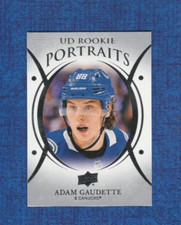 2018-19 Upper Deck Hockey UD Rookie Portraits # P-45 Adam Gaudette