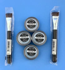 Bareminerals Bare Escentuals BLUE MOON - LOT OF 4 - PLUS 2 BRUSHES