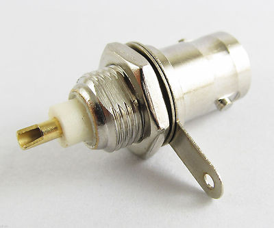 6x BNC Female Jack Bulkhead Chassis Panel Mount Coaxial RF Connector Brass Body