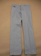 Leo Zachary Size 12 Boy Gray 100 Cotton Zip Fly Pockets Stretch Chino Pants 876