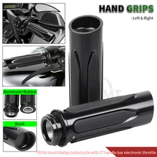 1" Handle Bar Electronic Throttle Hand Grips For Harley Road King Electra Glide