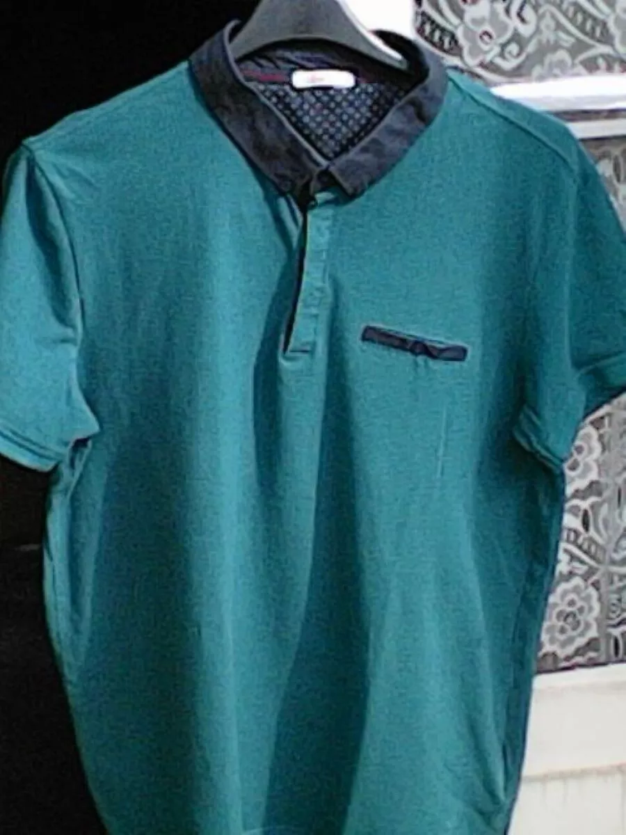 Polo vert homme G mo Manches courtes T M eBay