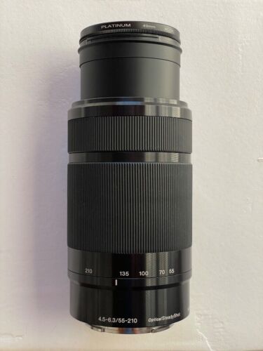 Sony SEL Objektiv 55-210 mm f/4,5-6,3 asphärisch IS OSS - schwarz - Top Zustand) - Bild 1 von 9