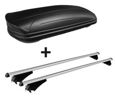 Dachbox MAA320L matt+Alu-Relingträger Quick aufl. Reling für für Mercedes GLA ab Dachbox MAA320L matt+Alu-Relingträger Quick aufl. Reling für für Mercedes GLA ab