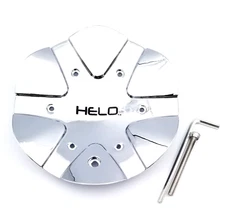 Helo Chrome Bolt On Center Hub Cap 7" OD for HE891 Wheel Part# T110L183-CH