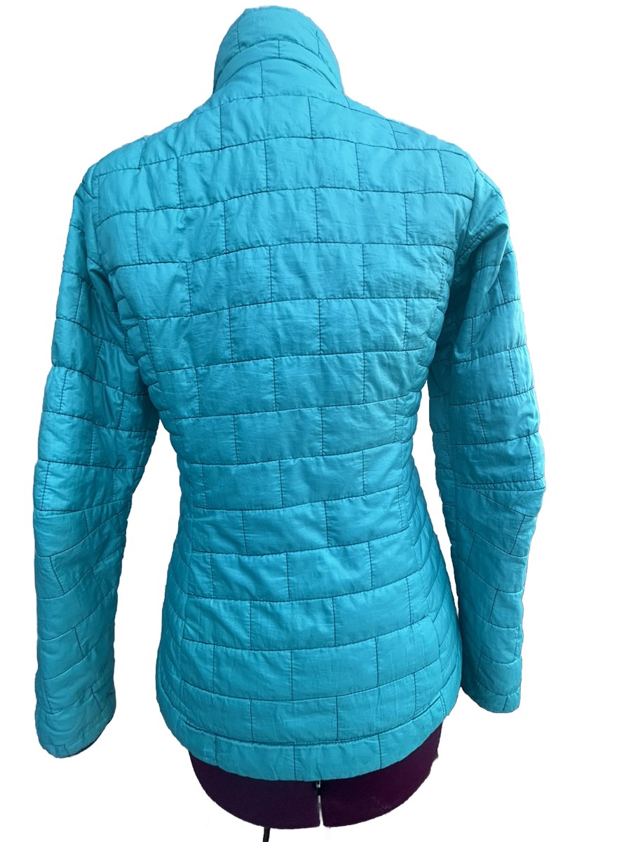Patagonia Women's Nano Puff Teal/Blue Dull Zip Jacket Size XS | eBay