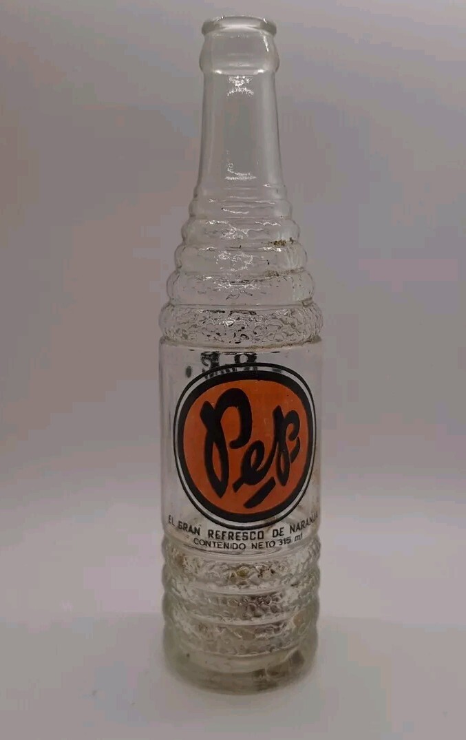 Rare Vintage 1960s Mexican Soda Bottle 