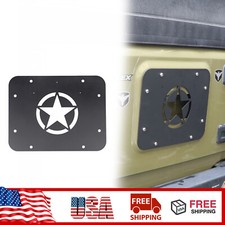 Black Tailgate Spare Tire Vent Plate Cover Exterior For Jeep Wrangler Jk 2007-18