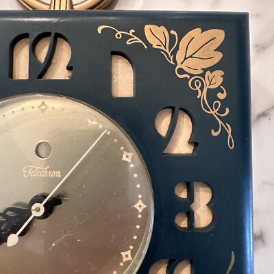 Vintage GE Telechron 2H49 Kitchen Wall Clock Working Condition Mid