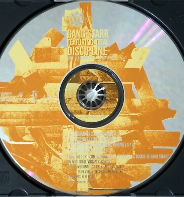 GANG STARR PROMO CD DISCIPLINE 1999 DJ PREMIER RAP HIP HOP VIRGIN