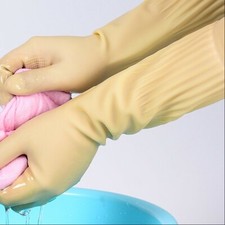 3 Pairs 45cm Long Sleeve Gloves Home Kitchen Cleaning Workwear Waterproof Labour
