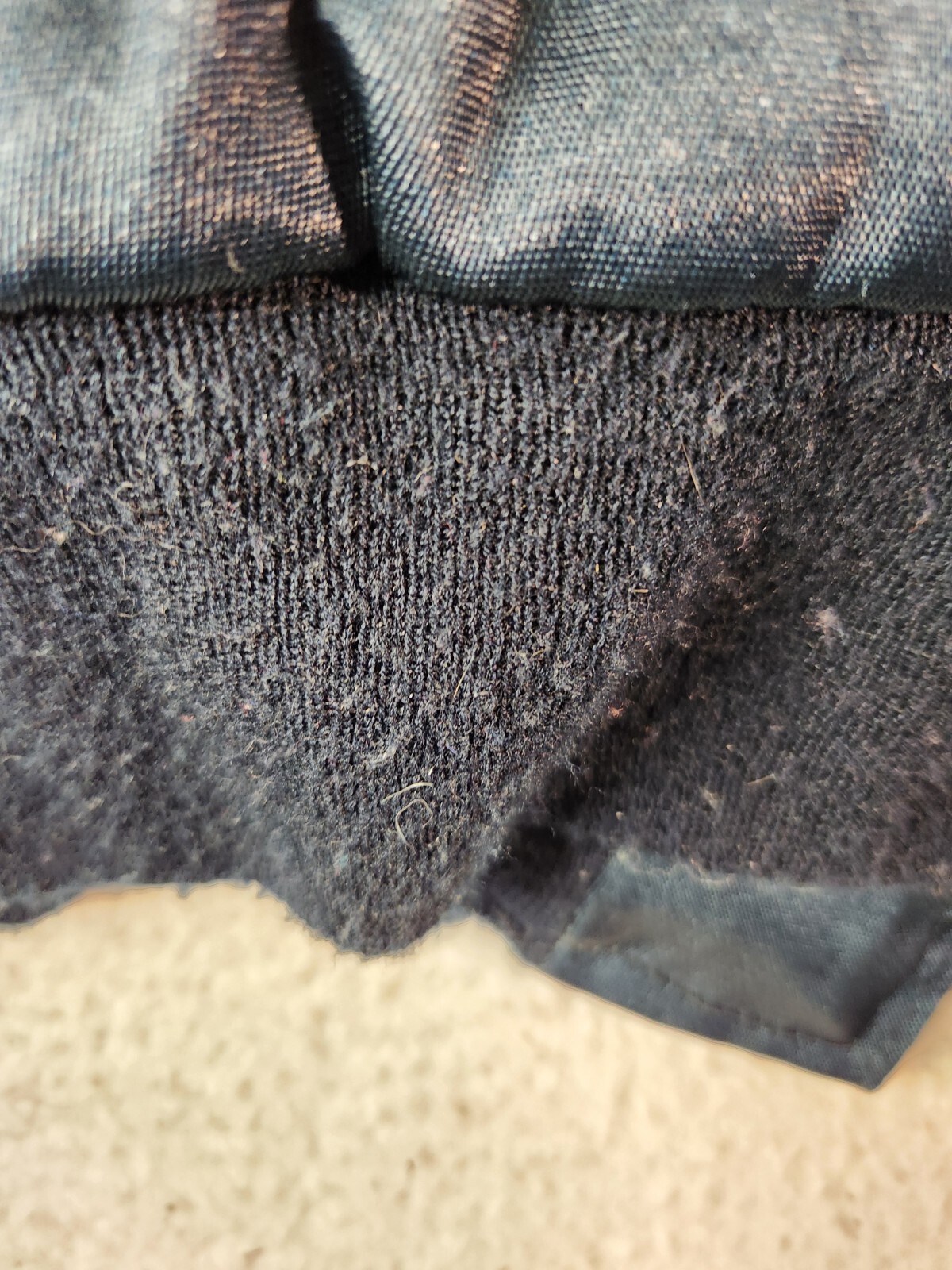 Vtg Flight Jacket Outer Shell Full Zip Quilted Li… - image 19