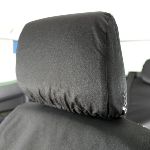 FORD RANGER WILDTRAK (2012) TAILORED FRONT & REAR SEAT COVERS BLACK 153 154 - Picture 4 of 7