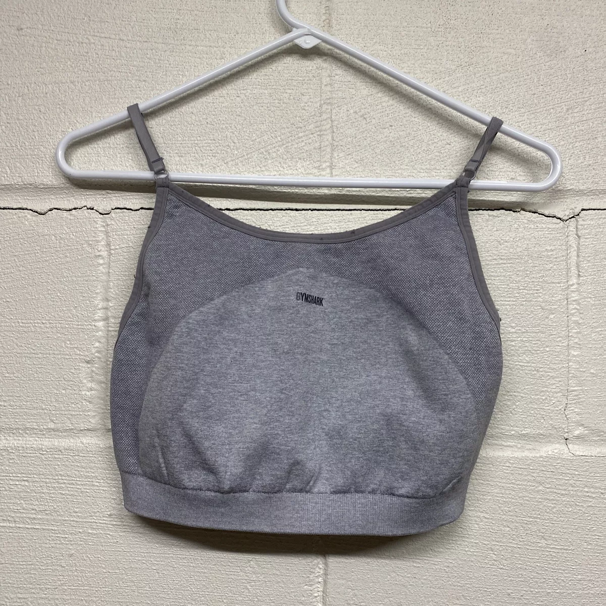 Gymshark sports bra gray size large no padding