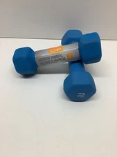 CAP SDN5-002 Dumbbell Neoprene Hex 2 LB Hand Weights 1 Set