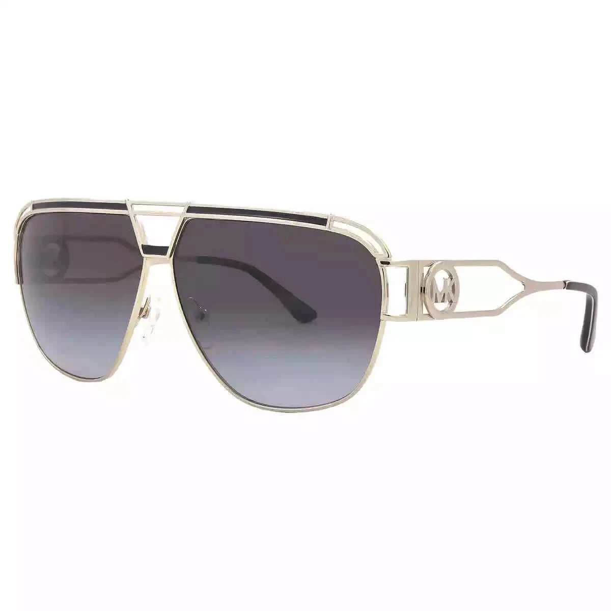Michael Kors Grey Gradient Pilot Ladies Sunglasses MK1102 10148G