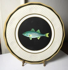 Lynn Chase Melamine AMERICAN WATERS Trout Dinner Plate(s) NEW/Unused