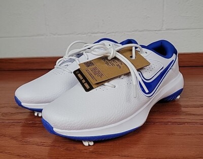 Men Size 7.5 Nike Victory Pro 3 Golf Cleats Shoes White Royal Blue DV6800-140 Men Size 7.5 Nike Victory Pro 3 Golf Cleats Shoes White  main image 3
