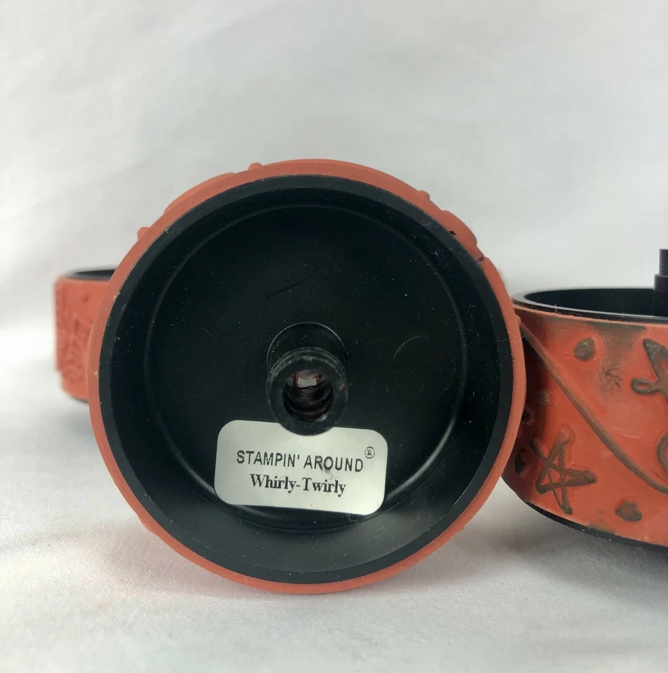 STAMPIN AROUND By Stampin Up 5 Rolls 1 Pad Stars Leaves Gifts Bugs Whirly Twirly - Image 2 of 4