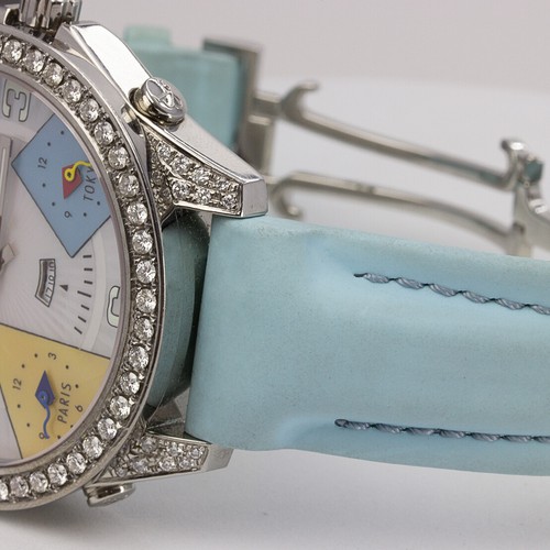 Jacob & Co. Five Time Zone Quartz Factory Diamond Set Stainless Steel D-465739 - Picture 7 of 7