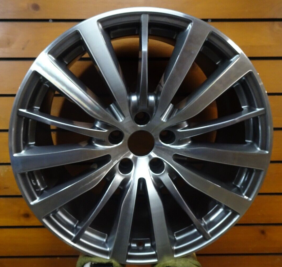 Maserati 2014 2015 97698 aluminum OEM wheel rim 19 x 10 CNC Charcoal Rear
