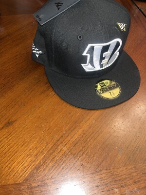 PAPER PLANES    CINCINNATI BENGALS NFL FITTED HAT   SIZE 7 1/2