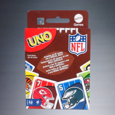 2023 MATTEL UNO NFL SPECIAL EDITION CARD GAME WITH 32 TEAMS+SPECIAL RULES #HPW20
