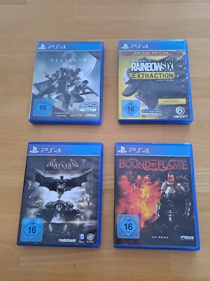 PS4 Spiel Konvolut Bound By Flame Rainbowsix Extraction Batman Destiny 2 gut