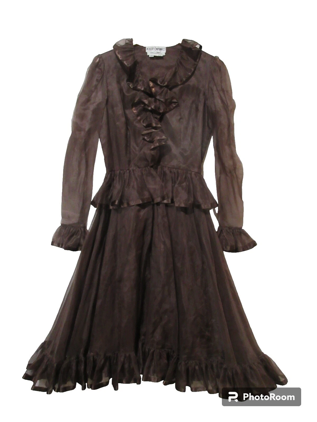 Vestidos Vintage formal marrón para Mujeres