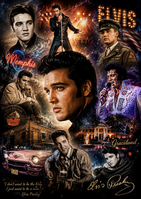   ELVIS PRESLEY   THE KING OF ROCK  N  ROLL  