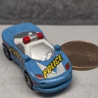 Hot Wheels VTG 1997  Planet Micro Blue Police Car - Loose Mint Condition!