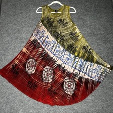 Sacred Threads Bohemian Style Umbrella Dress One Size Multicolor Sleeveless