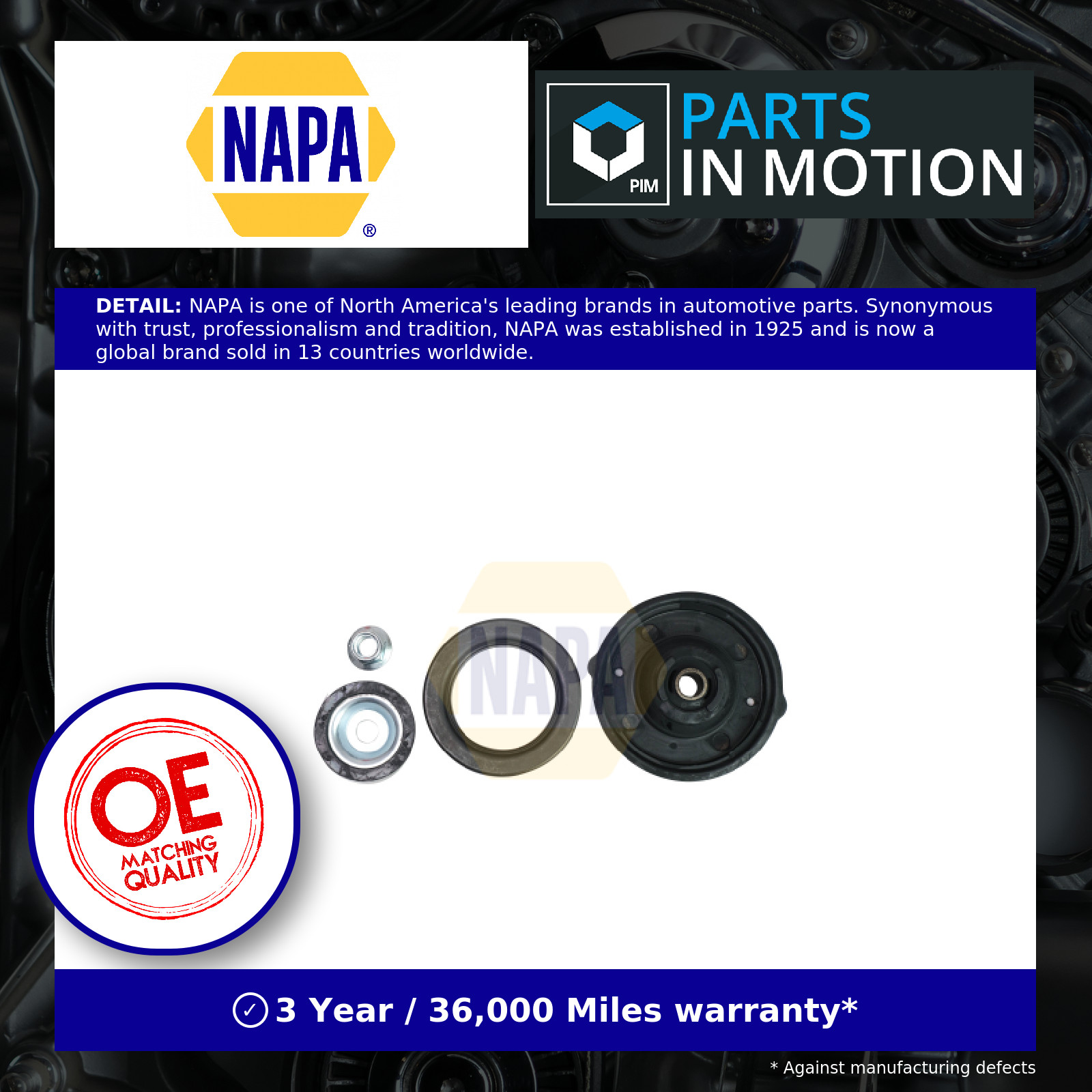 NAPA Top Strut Mounting Front NKM1110 503177 5031F6 Premium OE Quality Part - Image 4