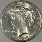 Lot of 5 Peace Silver Dollars $1 Coins, 90% silver