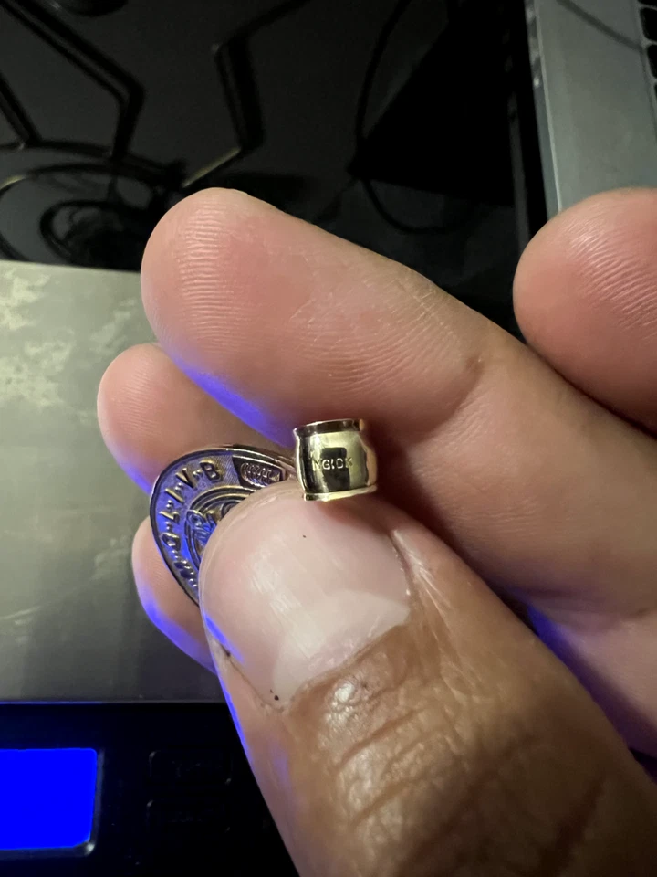 Gold St Saint Benedict San Benito cross Pendant Charm 10k solid Gold - Image 4 of 4