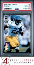 1995 COLLECTOR'S CHOICE #19 TY LAW RC HOF PSA 10