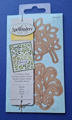 Spellbinders Stanzschablonen Zweige Metall  Stanzen  Prägen S2-048