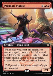 Prismari Pianist (Extended Art) #82 Commander: Secrets of Strixhaven
